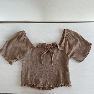 Off the shoulder crop top